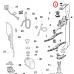 Гайка стопорная 535795 ПММ Ariston/Indesit